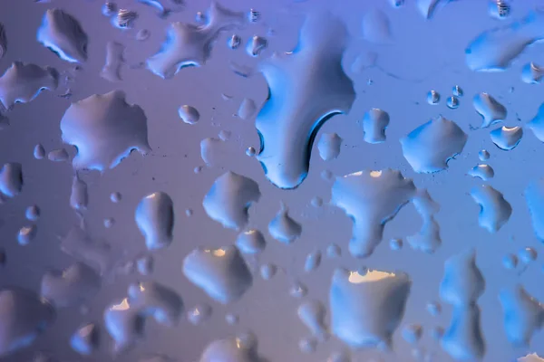 Великі Краплі Дощу Склі Літню Погоду — стокове фото