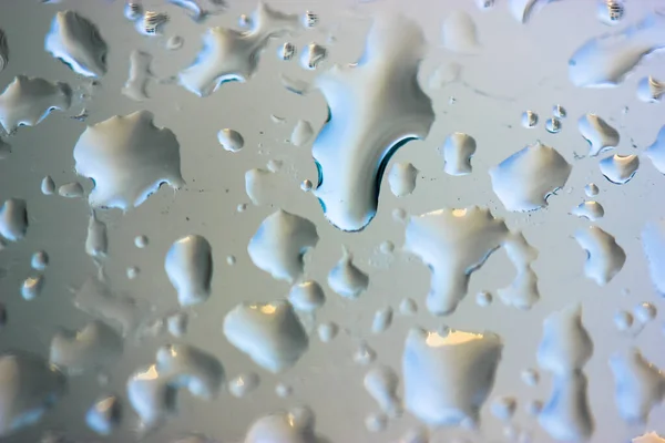 Store Regndråper Glasset Sommerværet – stockfoto
