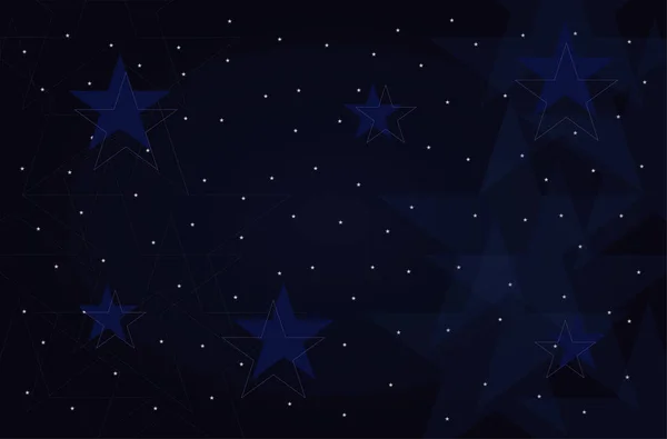 Flache Helle Sterne Hintergrund — Stockvektor