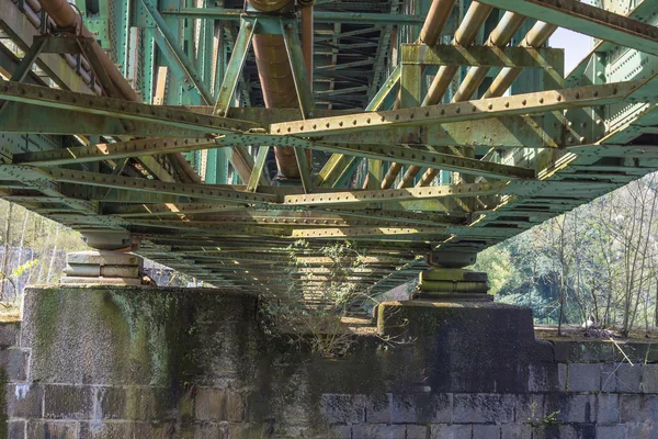 Steel railway bridge — Stock Photo, Image