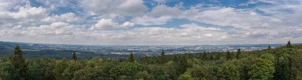 Panoramik Lipperland ve Teutoburg ormanı, Almanya. — Stok fotoğraf