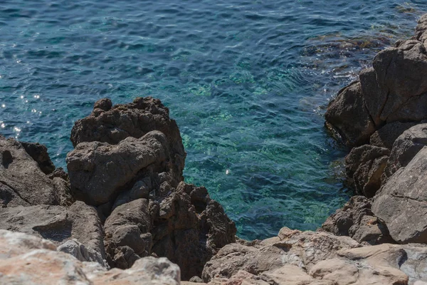 Pietrele mici din Marea Mediterană — Fotografie, imagine de stoc