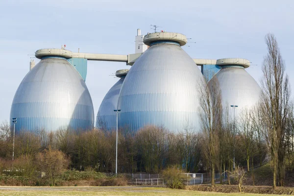 Duża produkcja biogazu roślin — Zdjęcie stockowe