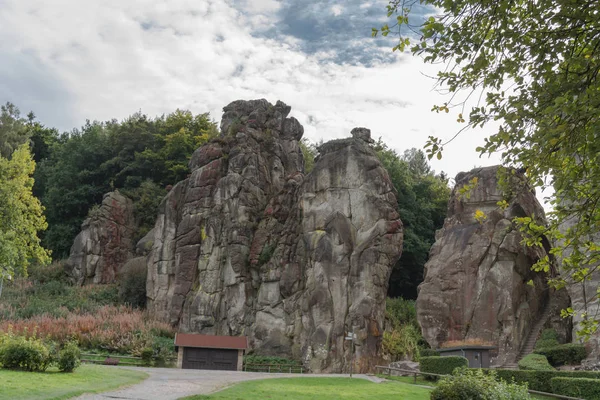 Las piedras externas, marcada formación de roca arenisca en la Teut — Foto de Stock