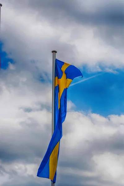 Svensk flagga — Stockfoto