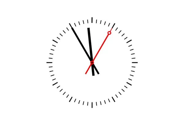 時計のダイヤルを示しています時間 11:55 — ストック写真