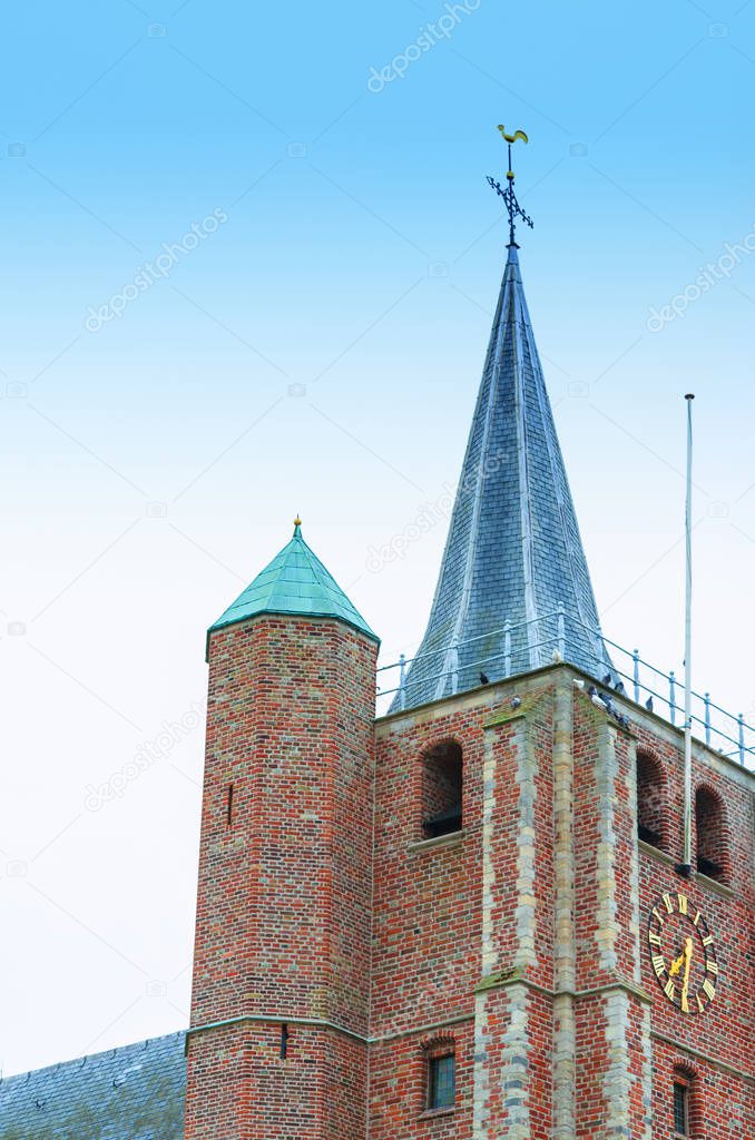 The church spire in Renesse 