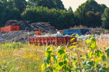 Asbest uyarı ile oturum Asbesto için Almanca 