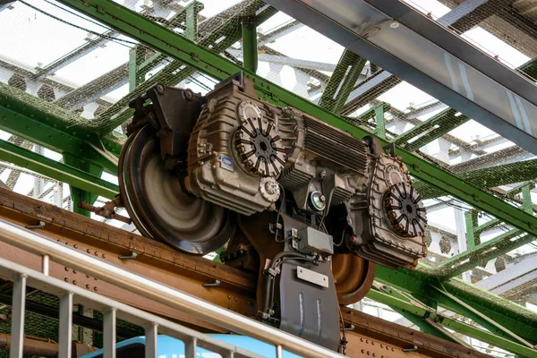 Wuppertal Almanya Sürücü Motor Süspansiyon Demiryolu — Stok fotoğraf