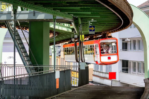 Suspension Railway Wuppertal Elevated Railway Station Public Passenger Transport Entrance — Stock Photo, Image