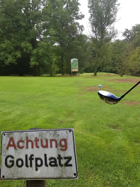 Widok na pole golfowe — Zdjęcie stockowe