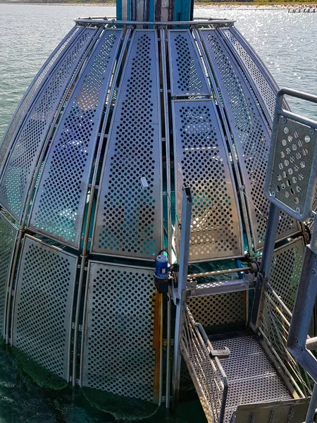 Pier Zingst Avec gondole de plongée — Photo