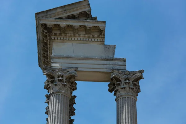 Stein Säule alten klassischen Architektur Detail — Stockfoto