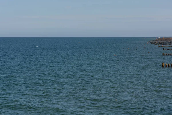 Bodden Landschaft Blick Von Der Bucht Auf Das Meer Fischland — Stockfoto