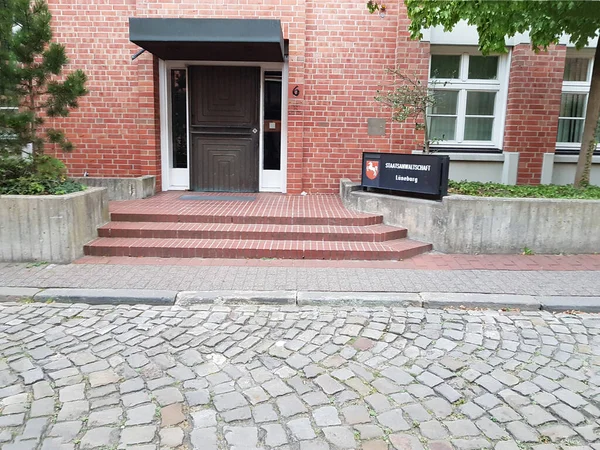 Luenburg Lower Saxony Germany July 2017 Entrance Building Public Prosecutor — 图库照片