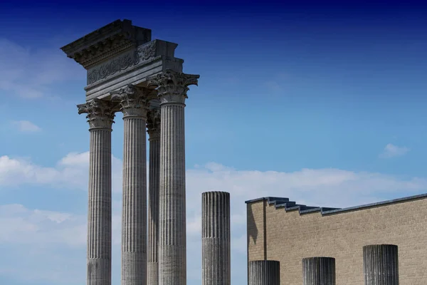 Αρχαίος Ελληνικός Ναός Από Τον Αιώνα Chr Agrigento Σικελία — Φωτογραφία Αρχείου