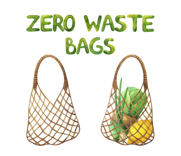 Shopping bag eco-friendly. zero rifiuti — Foto Stock