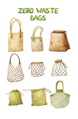 eco-friendly shopping bag. zero waste