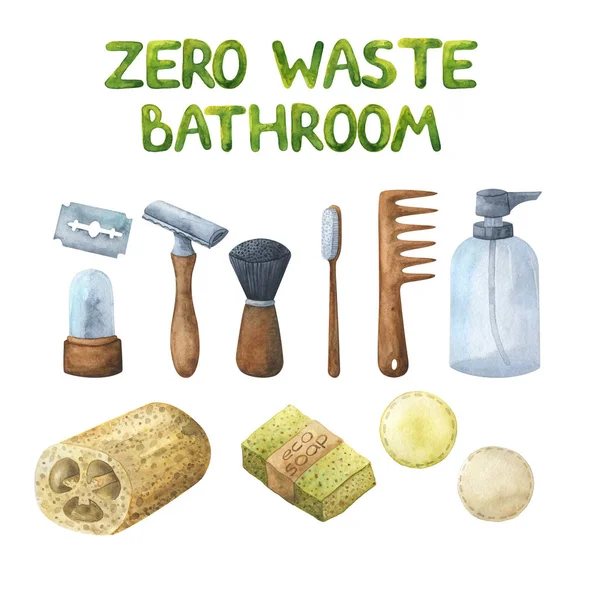 Produtos de higiene ecológicos reutilizáveis . — Fotografia de Stock