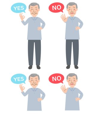 Evet, büyükbabanın üst ve sistemik çizimleri hayır diyor.