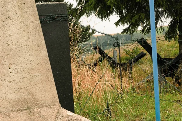 La frontera fortificada de Checoslovaquia — Foto de Stock