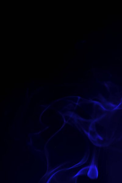 Colored smoke on a black background