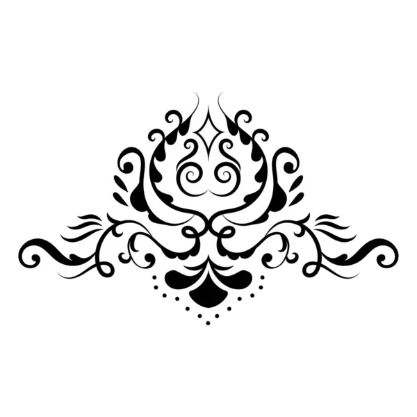 Piękny Tatuaż Lotus Flower Tribal Style Vector Ilustracja Ilustracja Stockowa