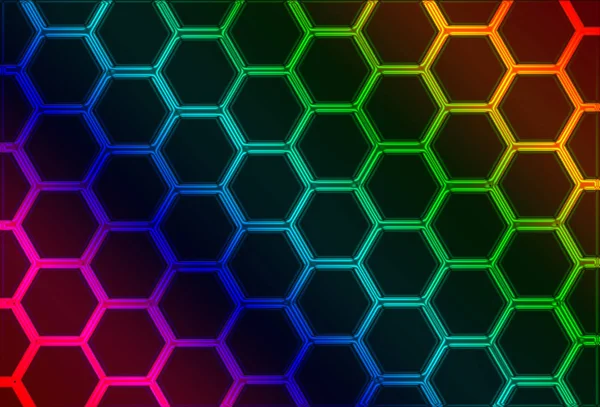 Hexagons Pattern Geometric Abstract Background Wallpaper — Stock Photo, Image