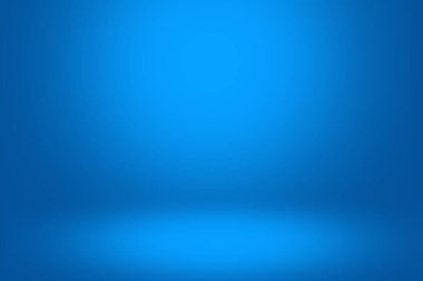 Soyut arka plan mavi gradyan, beyaz parlak ışık ve radyal karanlık. boş veya boş gökyüzü renk dokusu