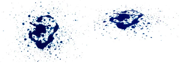 Elvont Kék Tinta Folt Vagy Splash Kék Akvarell Festék Folyadék — Stock Fotó