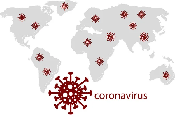 Koronavirüs Veya Virüs Ikonası Ile Korunma Kavramı Virüs Virüs Covid — Stok fotoğraf