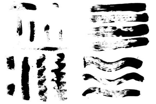 Čára Štětce Prapor Umělecké Inkoust Černé Skvrny Stříkající Špinavé Kapaliny — Stock fotografie