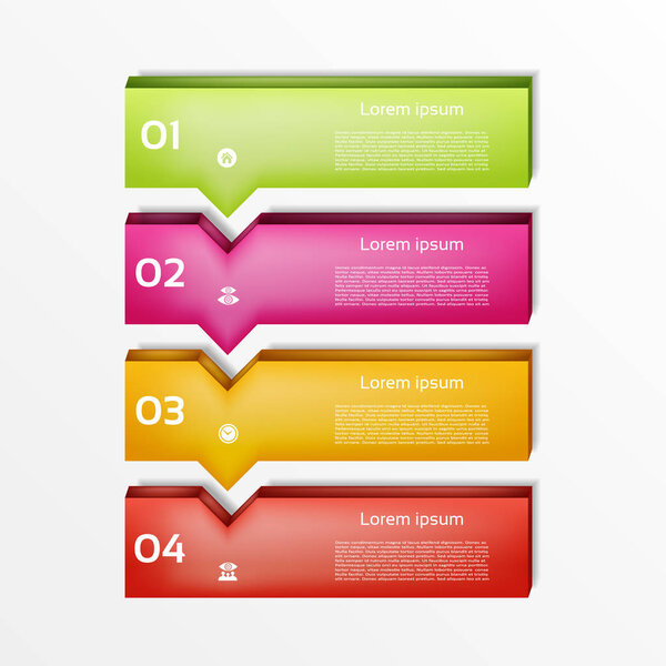 Современная инфографика варианты баннер. Векторная иллюстрация. может быть использована для верстки рабочих процессов, обработки данных, числовых опций, веб-дизайна.