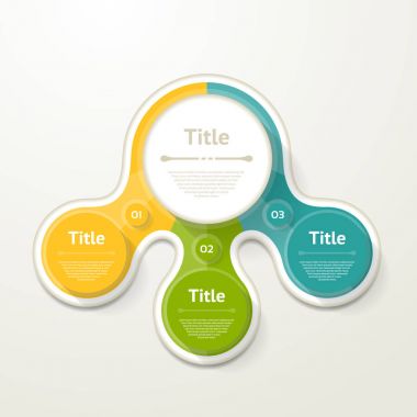 Diyagram, grafik, sunum için vektör bilgi şablonu 
