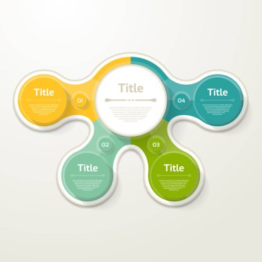 Diyagram, grafik, sunum için vektör bilgi şablonu 