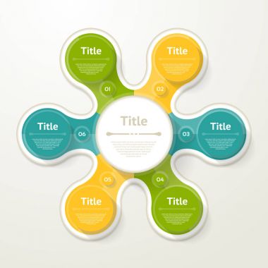 Diyagram, grafik, sunum için vektör bilgi şablonu