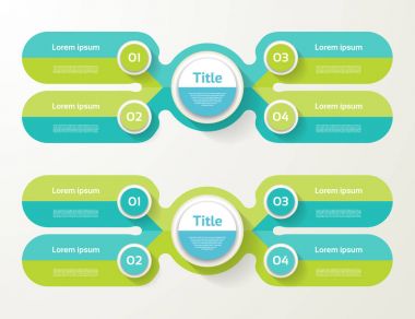 Diyagram, grafik, sunum için vektör bilgi şablonu