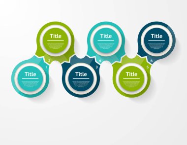 Diyagram, grafik, sunum için vektör bilgi şablonu