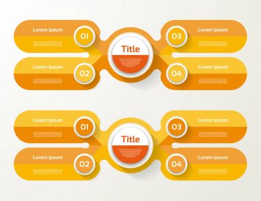 Diyagram, grafik, sunum için vektör bilgi şablonu 