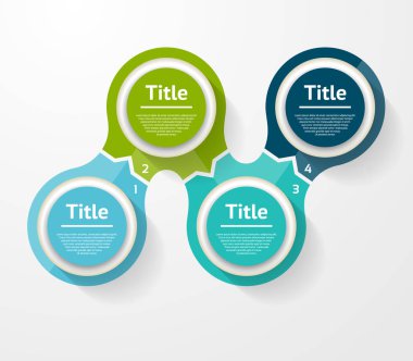 Diyagramı, grafik, tanıtım için vektör Infographic şablon ve
