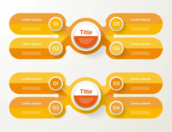 Plantilla de infografía vectorial para diagrama, gráfico, presentación — Archivo Imágenes Vectoriales