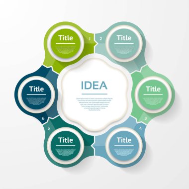 Vektör Infographic şablon diyagramı, grafik, sunum ve grafik için.