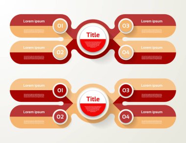 Vektör Infographic şablon diyagramı, grafik, sunum ve grafik için.