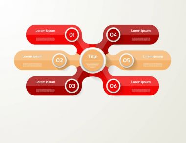 Vektör Infographic şablon diyagramı, grafik, sunum ve grafik için.