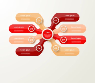 Vektör Infographic şablon diyagramı, grafik, sunum ve grafik için.