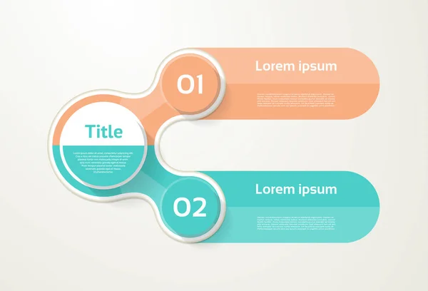 Vektorová infografická šablona pro diagram, graf, prezentaci — Stockový vektor