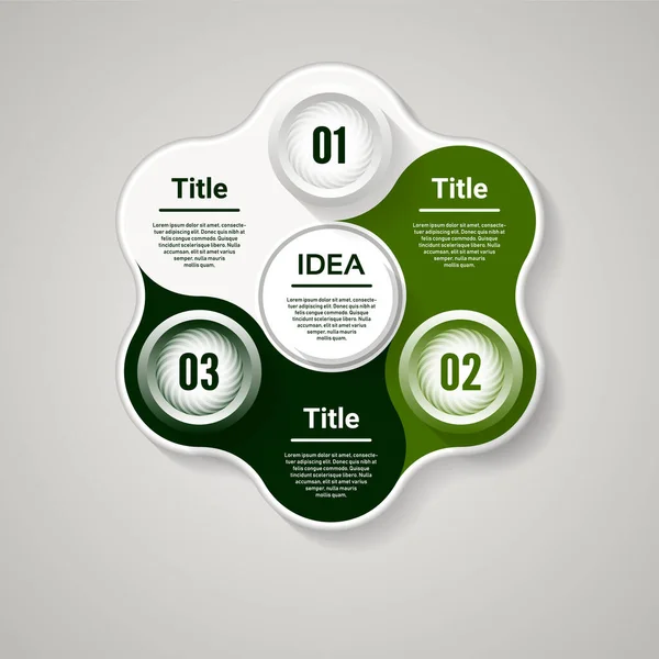 Vektorkreis Infografik Vorlage Für Diagramm Grafik Präsentation Und Diagramm Geschäftskonzept — Stockvektor