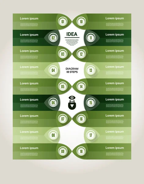 Fond Progression Vectorielle Modèle Diagramme Graphique Présentation Graphique Concept Entreprise — Image vectorielle