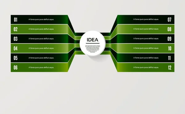 Vektorkreis Infografik Vorlage Für Diagramm Grafik Präsentation Und Diagramm Geschäftskonzept — Stockvektor