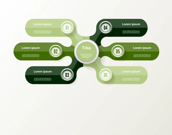 Infografía Del Círculo Vectorial Plantilla Para Diagrama Gráfico Presentación Gráfico — Archivo Imágenes Vectoriales